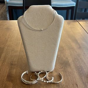 Stella & Dot silver jewelry lot